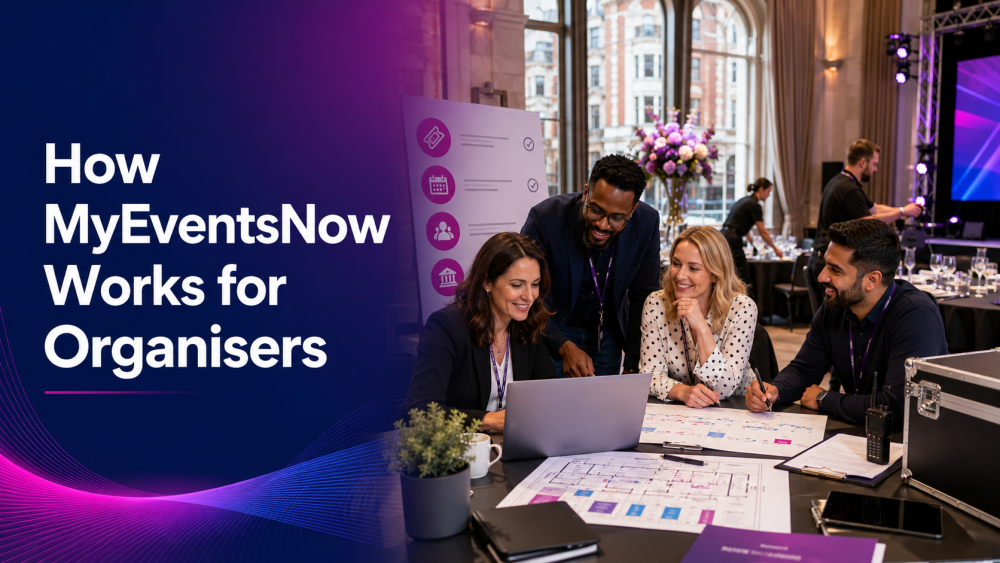 How MyEventsNow Works For Organisers