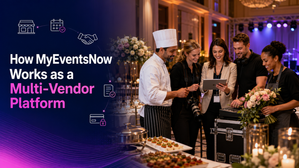 How MyEventsNow  Works As Multi-Vendor